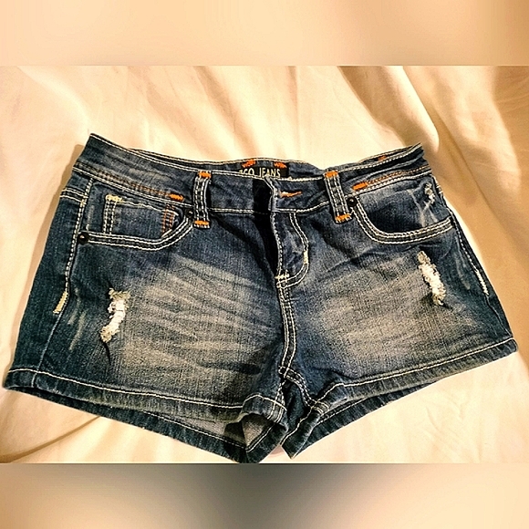 Pre-owned Zoo Jean Shorts. Dark Blue Sz 9 - Picture 1 of 5